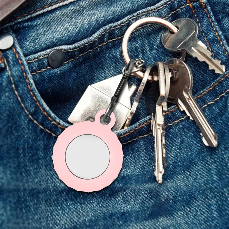 

For Appale Airtags/Air Tags Protective Case Compatible Locator Tracker Silicone Protective Cover Anti-Lost Case 8 Colors