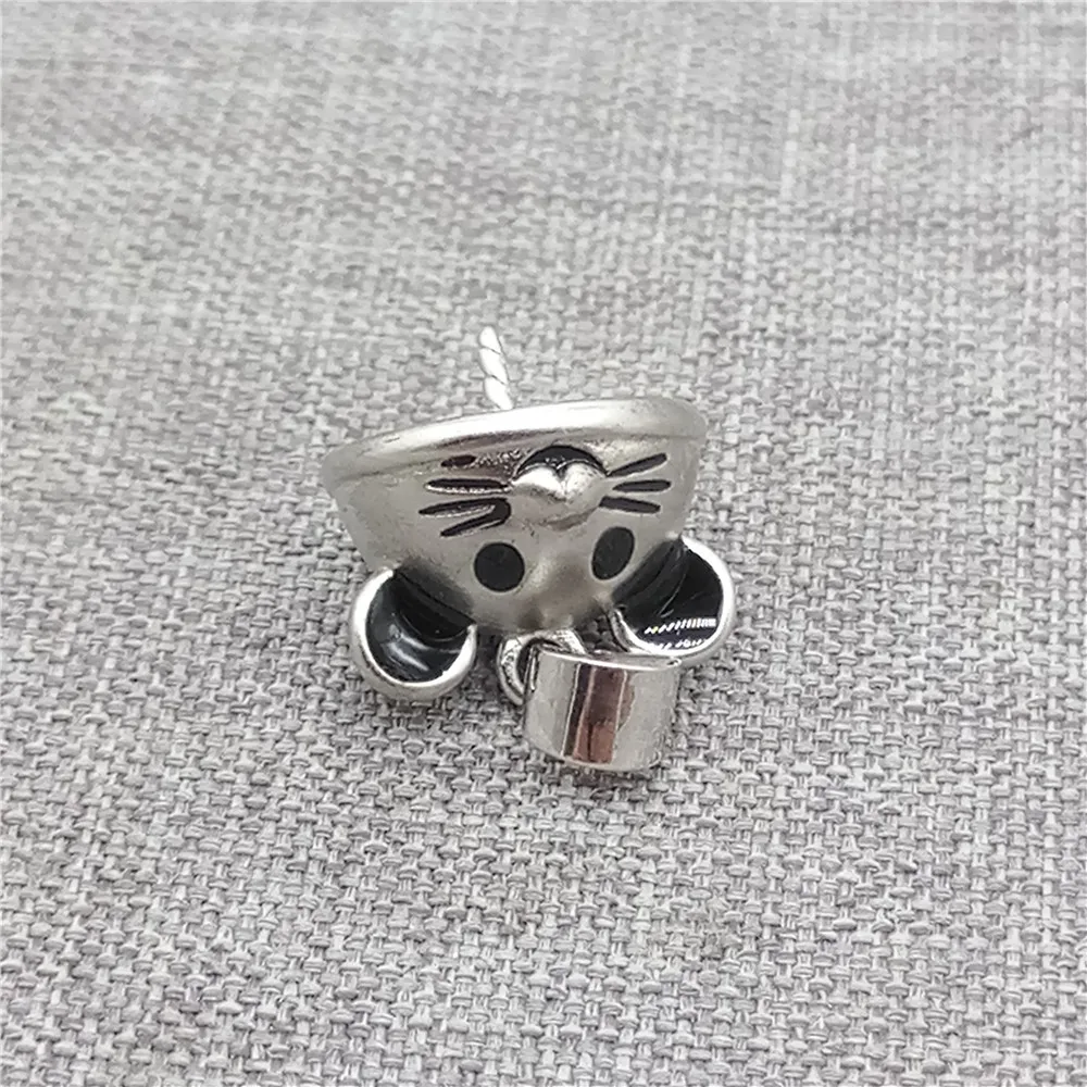 

Sterling Silver Mouse Cup Peg Drop for Half Drilled Pearl Pendant