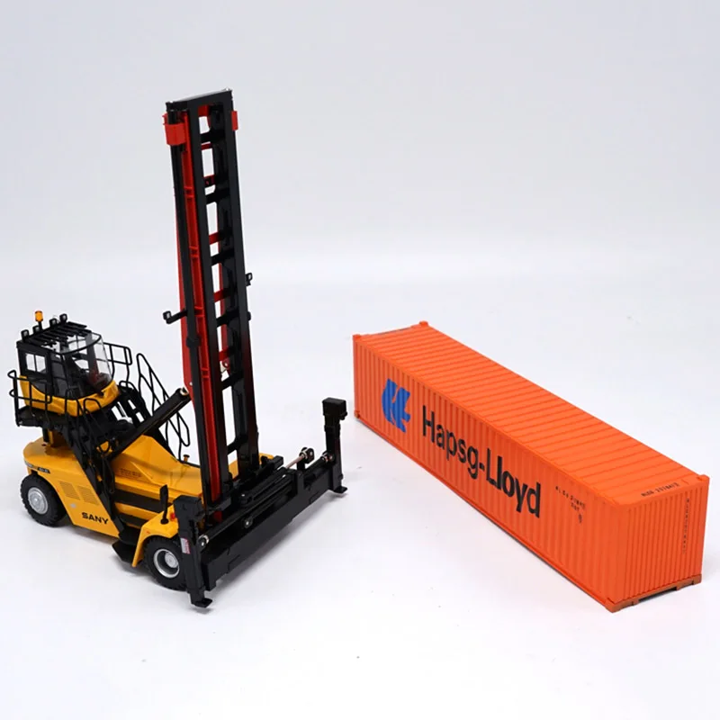 1: 50 Весы из сплава в виде металлического SANY контейнерный накопитель спереди кран