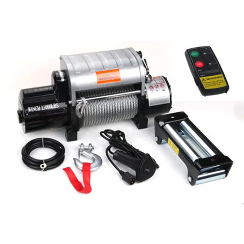 Алюминиевый блок управления интегрированная Лебедка для внедорожника 12 В/24 В 13000