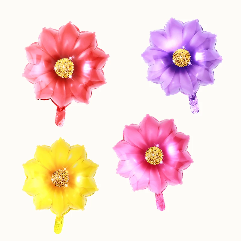 

Воздушный шар из алюминиевой фольги с изображением растений для девочек, дня рождения, Дня Святого Валентина, свадьбы, фоновое украшение, ро...