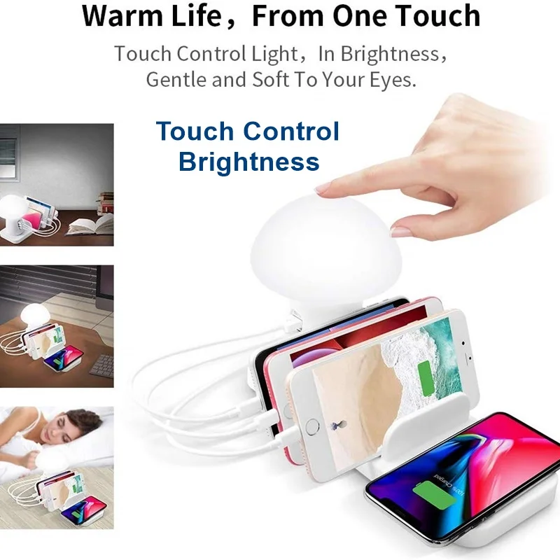 Tongdaytech Usb Qi Беспроводное зарядное устройство для Iphone X XR 8 11 Pro Max Quick Charge 3 0 быстрое