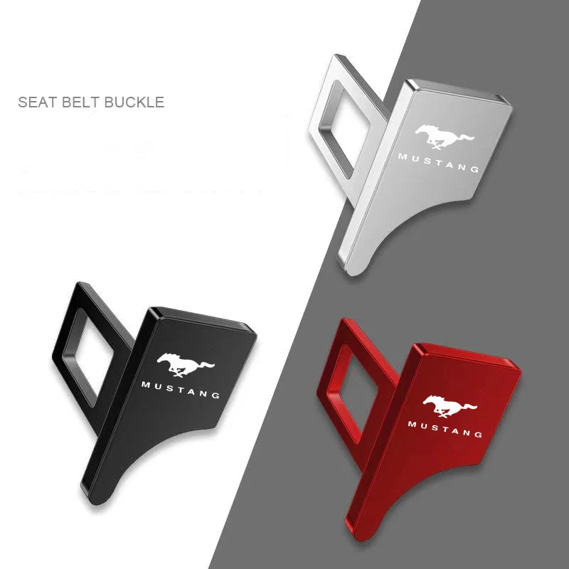 

Car Safety Buckle Clip Seat Belt Dustproof Plug Alarm Canceler Stopper For Mustang Shelby GT 350 500 Cobra Car Accessories