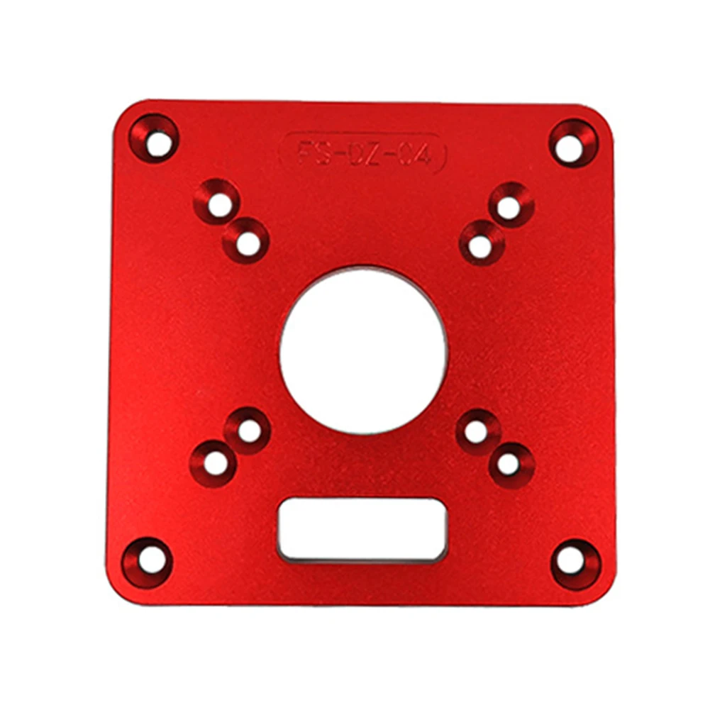 

Practical Woodworking Benches Engraving Parts Red Tool Aluminium Router Table Insert Plate Accessories Universal Accurate