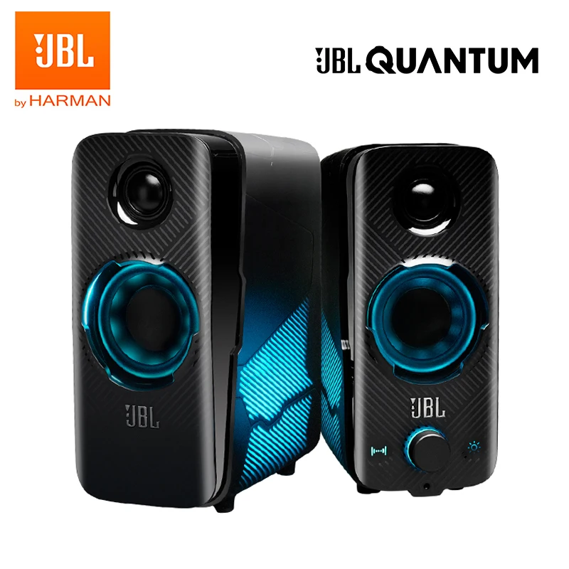 

JBL QUANTUM DUO PC Gaming Speakers Bluetooth Speaker Bass Surround Sound with Colorful Light for PC/Mac/Windows/Nintendo Switch