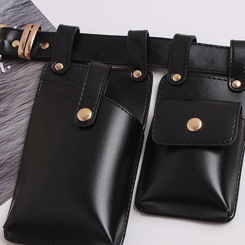 TWOTWINSTYLE Vintage Synthetic Leather Women's Belt Beading Hit Color Patchwork Bag Belts For Female Fashion Autumn Tide