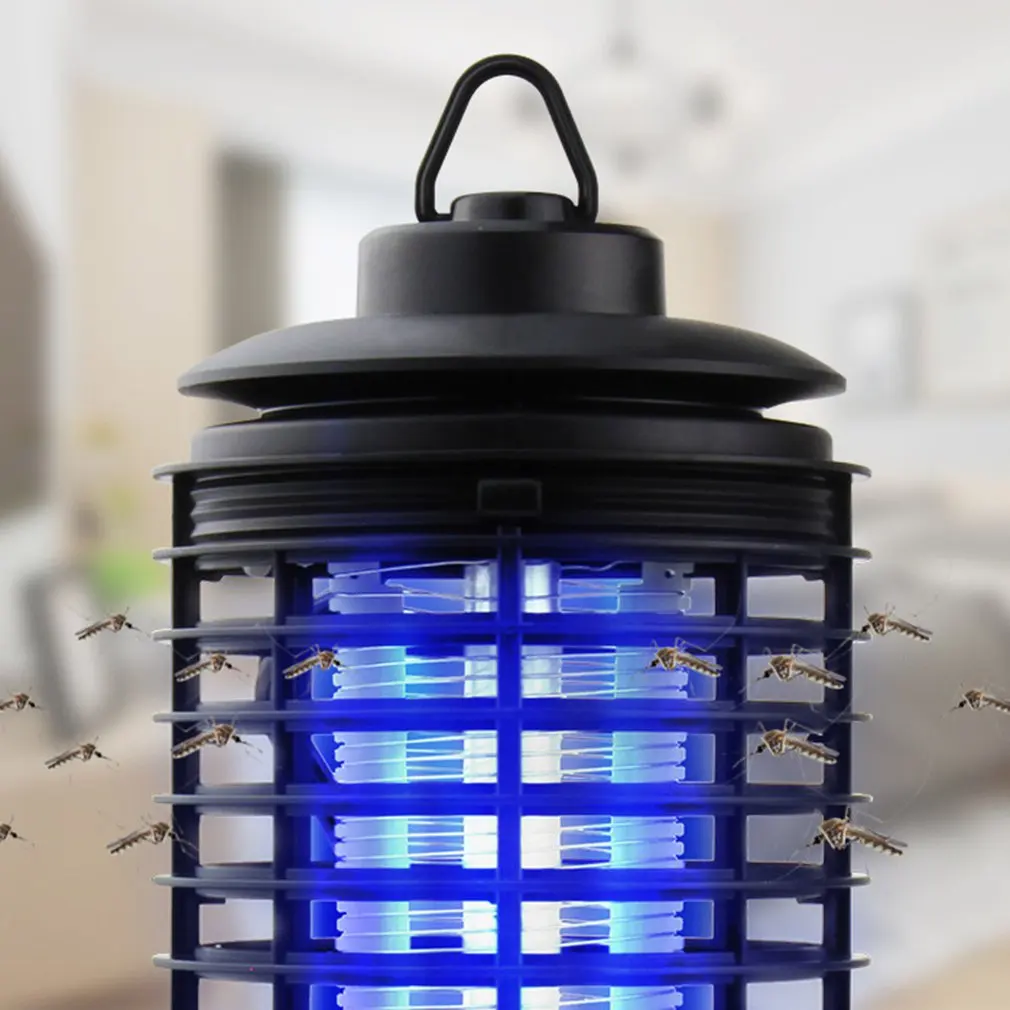 

Hot ABS Electric Shock Type Electric Outdoor UV Fly Mosquito Killer 4W Blu-ray Indoor And Outdoor Electronic Insect Killer