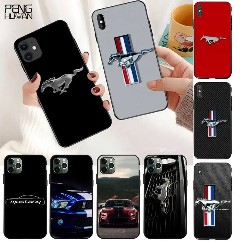 Чехол HPCHCJHM для телефона из мягкого силикона ТПУ с логотипом Ford Mustang iPhone 11 pro XS MAX 8 7 6