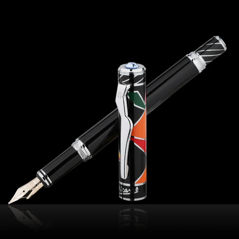 Ceny Pimio Luksusowe Pióro Wieczne 10K Złota Stalówka Maya Niebiańskie Wysokiej Klasy Długopisy Z Pudełkiem Na Biuro Biznesowe Mężczyzna Kobieta