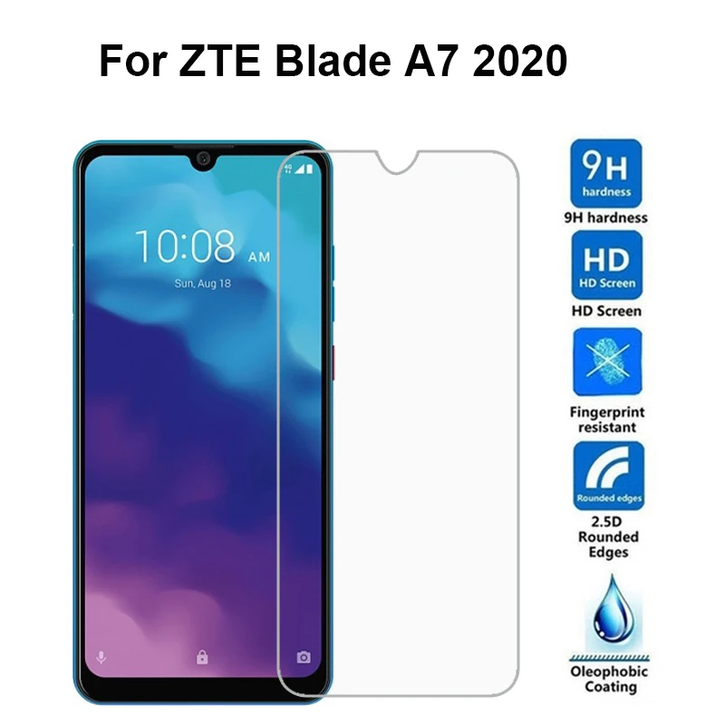 

Защитное стекло, закаленное стекло для ZTE Blade A7 2020, 2 шт.