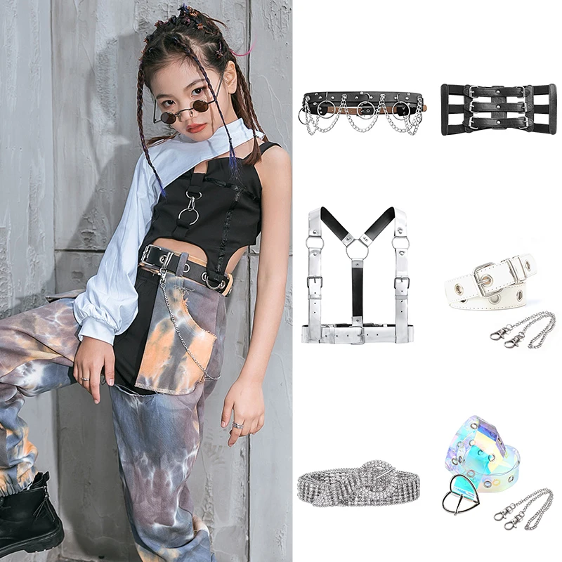 Ремень для джазовых танцев детский несколько моделей в стиле хип-хоп выступлений