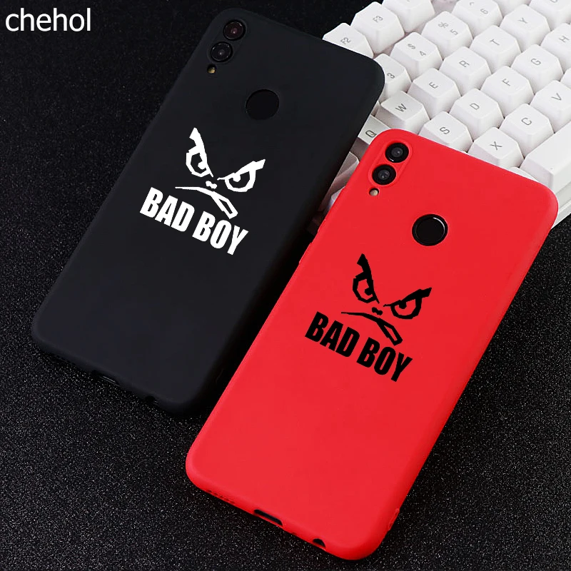 Забавный мобильный телефон чехлы для Huawei Honor Note Mate10 Pro 20X Nova3 3i чехол BAD BOY мягкий