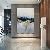 handmade golden abstract oil painting on canvas painting large salon decoration picture modern wall art painting hand painted