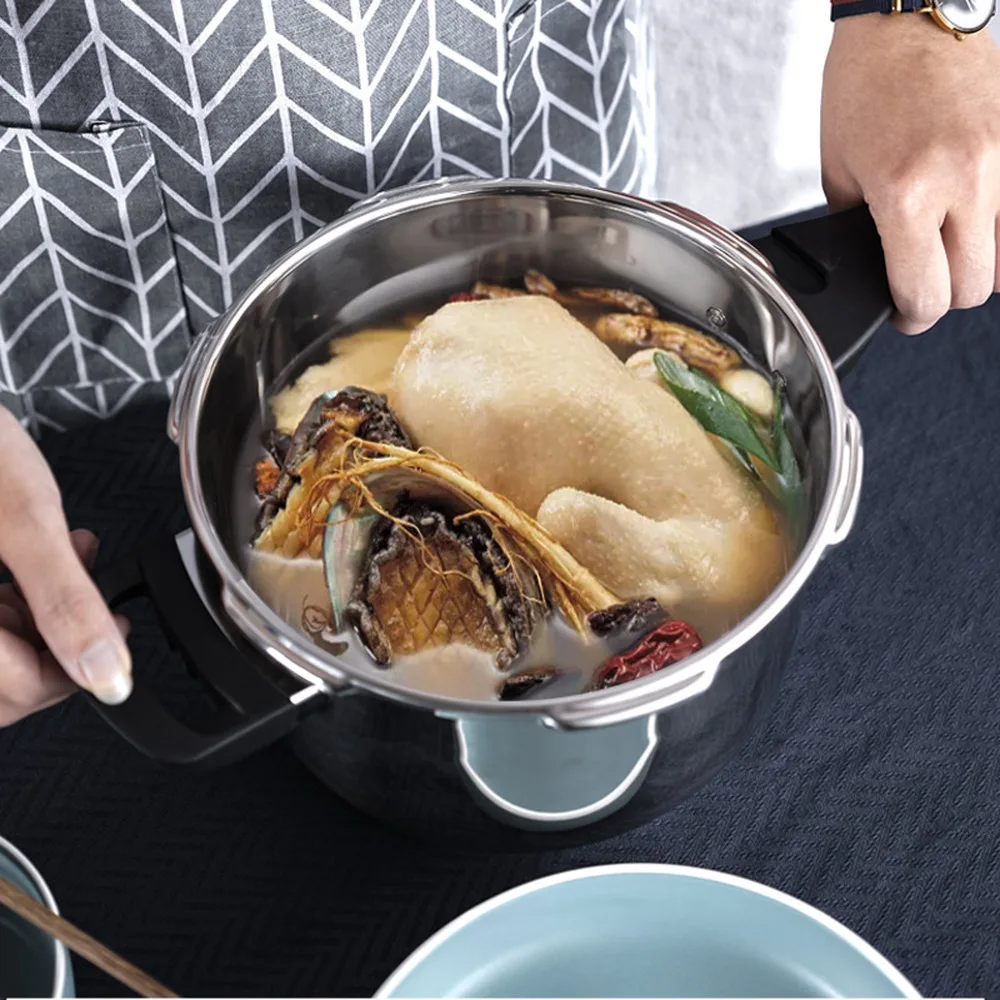 

Stainless steel pressure cooker U-type domestic mini gas stove electromagnetic stove suitable for commercial pressure cooker