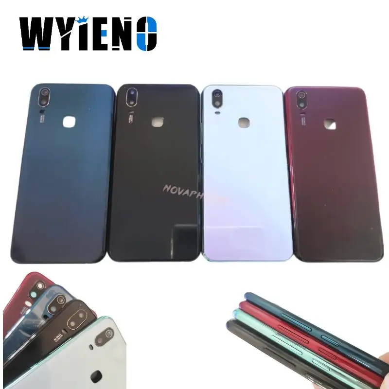 

Wyieno для VIVO Y11 2019 средняя рамка задняя крышка корпус батарейного отсека чехол со стеклянным объективом камеры