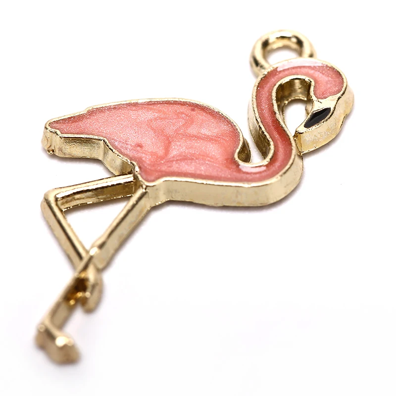 

10PCS Enamel Animal Flamingo Alloy Charms Pendant DIY Craft Jewelry Findings 6 Colors Hot Sale