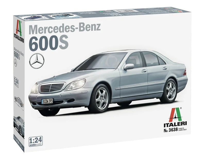 1/24 ITALERI пластиковая Сборная модель автомобиля игрушка Benz S600 комплект роскошных