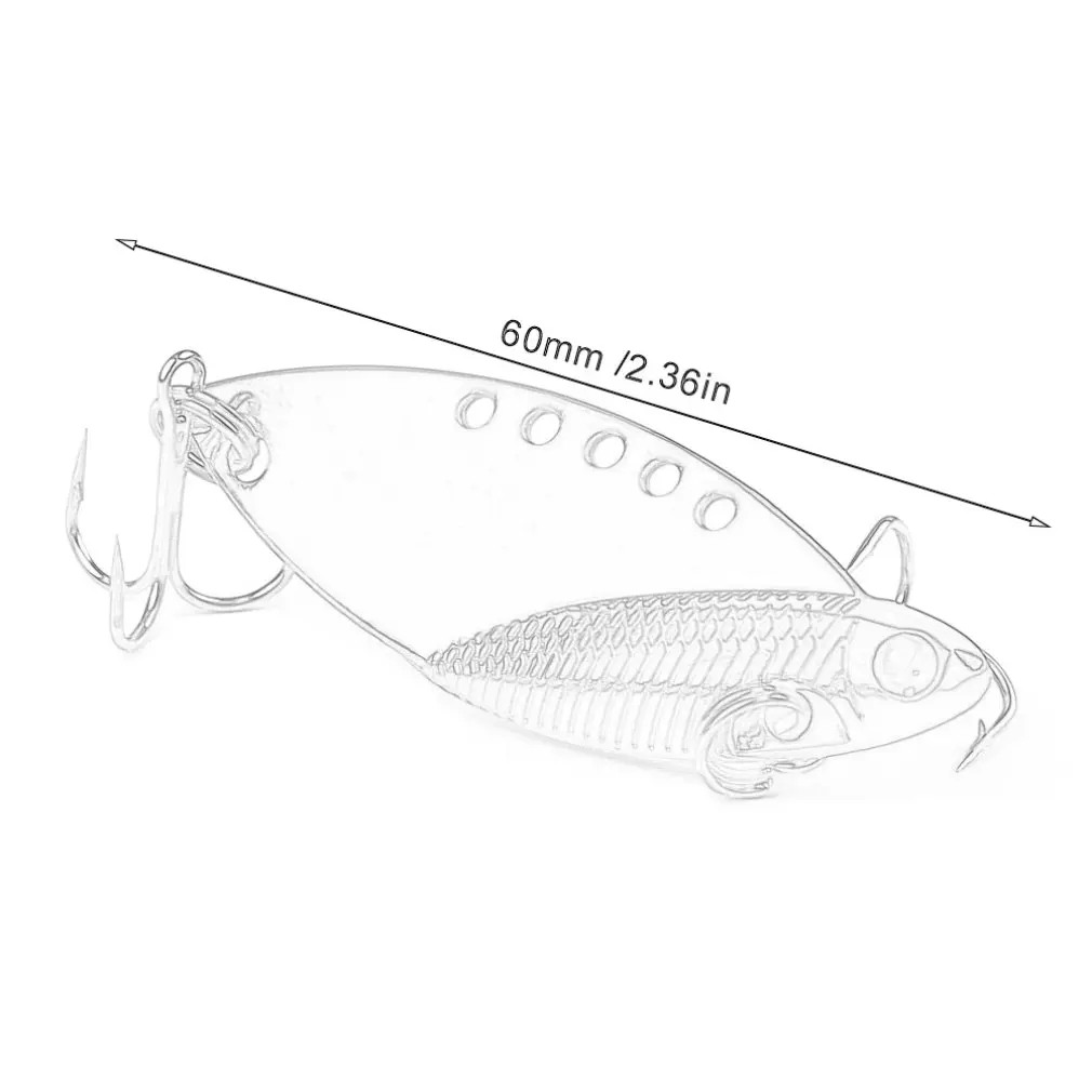 

11G Metal VIB Lures Lifelike Hard Jerkbait Durable Artificial Bait Universal Fishing Lures Professional Fish Accessories