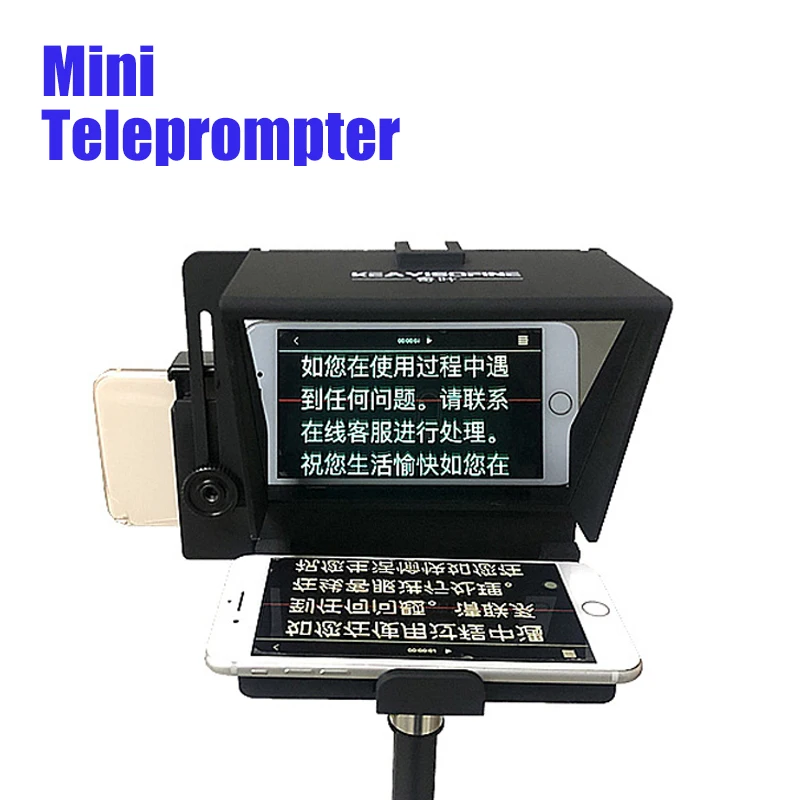 Портативный мини смартфон Prompter Teleprompter для youtube видео vlog интервью речи DSLR камер