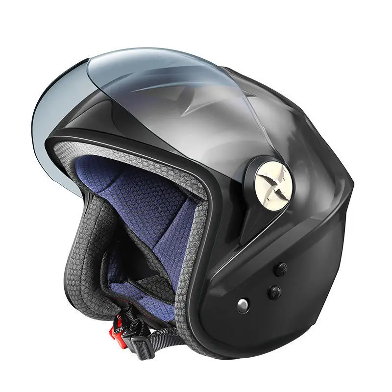 

Summer Motorcycle Fan Helmet Solar Power Smart Bluetooth-compatible Music Phone Electric Vehicle Helmets ABS Solar Energy Casco