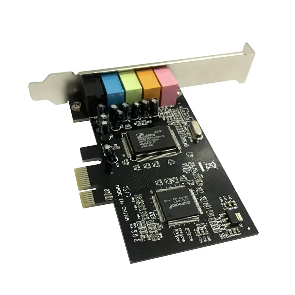 PCI-E PCI Express 6 Каналов 5 1 CMI8738 Аудио Звуковая карта ПК компьютер совместимый для Windows