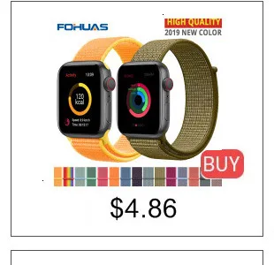 Ремешок из коровьей кожи для Apple Watch Band 44 мм iwatch Series 5 4 3 2 1 умные Аксессуары 42 мм петля 38 мм Замена браслета 40 мм