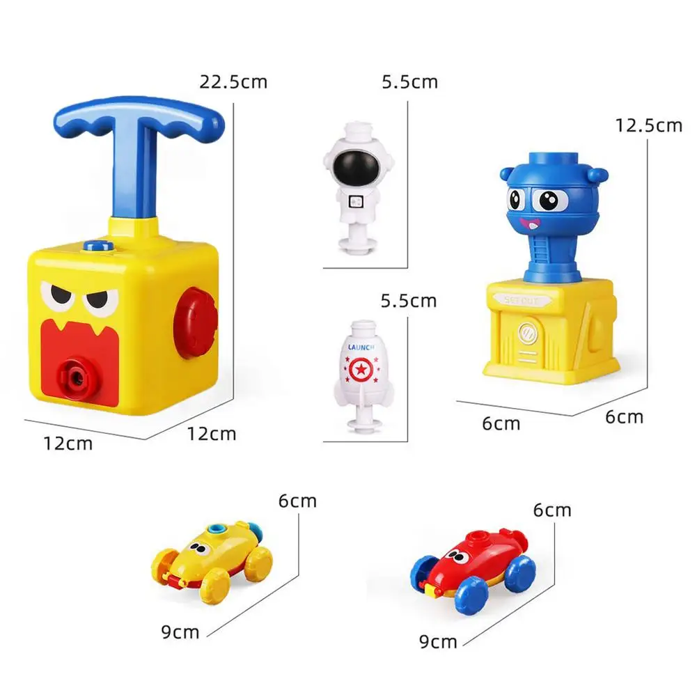 

Balloon Powered Car With Launch Tower Inertial Power Balloon Car Toy Aerodynamic Cars Fun Educational Toys Gifts For Kids