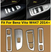 inside door handle panel sticker surround window lift switch cover trim for mercedes benz vito w447 2014 2021 accessories