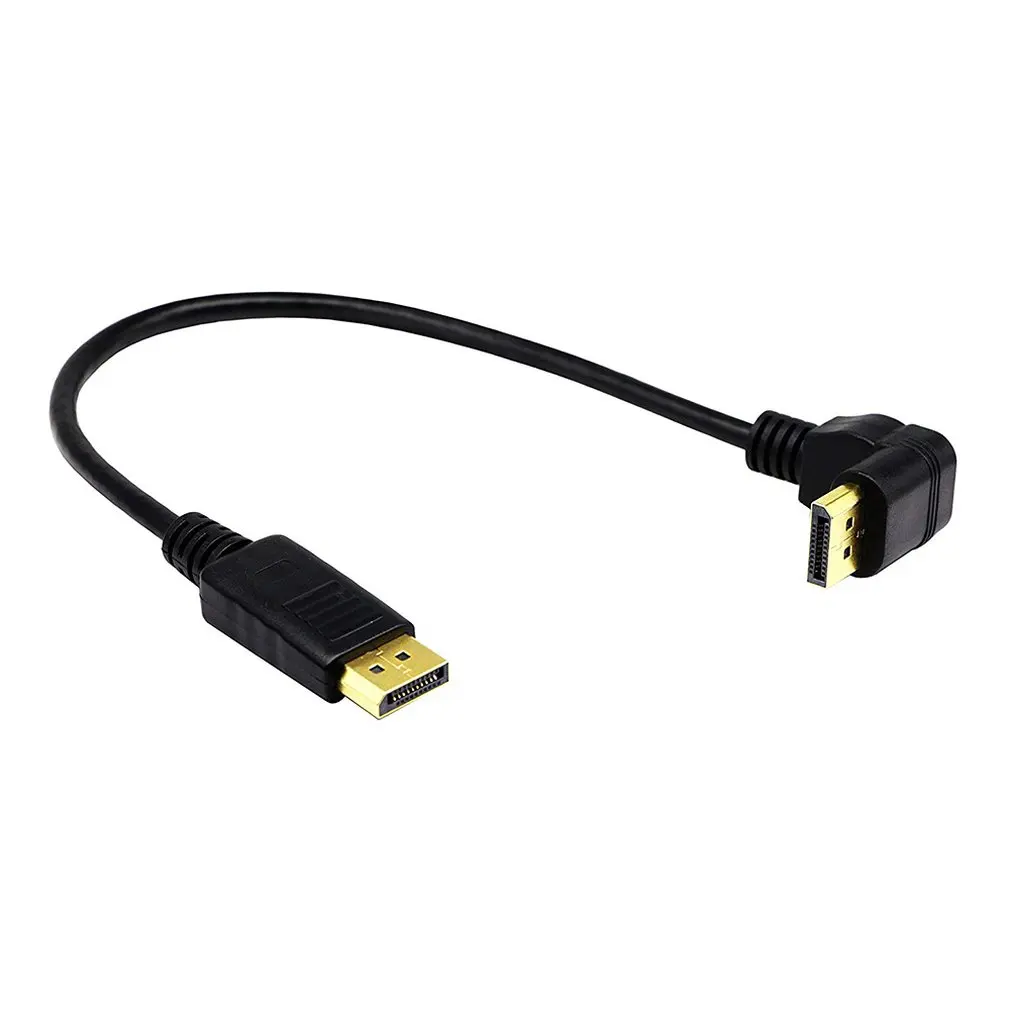 30 см Dp к кабель Cgtime позолоченный 90 градусов под Углом Вниз Displayport папа Женский