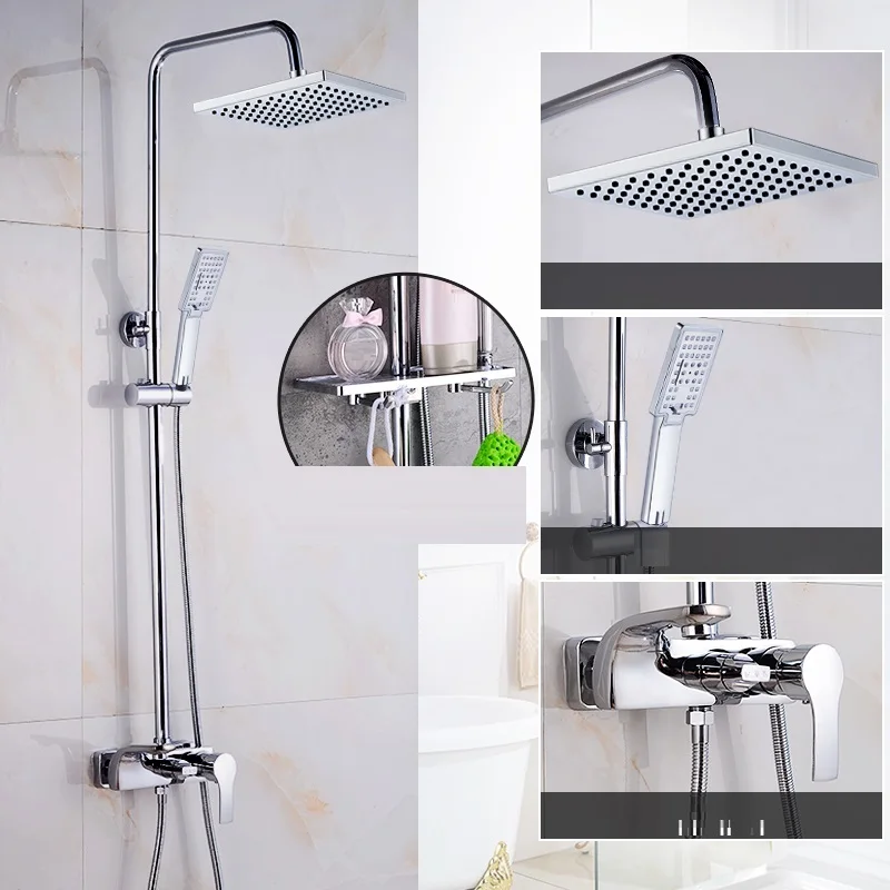 Douchette Banheiro Choveiro Columna Panel Conjunto De Painel Preto Duschset Chuveiro Eletrico Douche Ducha Bathroom Shower | Обустройство