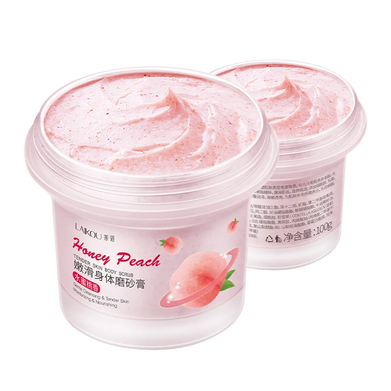 

Laikou soft body scrub with peach fragrance to clean pores