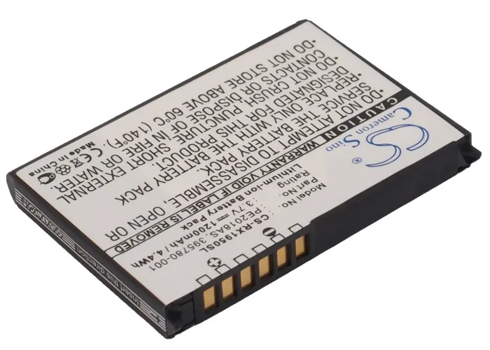 Аккумулятор Cameron Sino 1200 мАч для HP iPAQ RX1900 RX1950 RX1955 35H00063-00M 395780-001 398687-001 399858-001 |