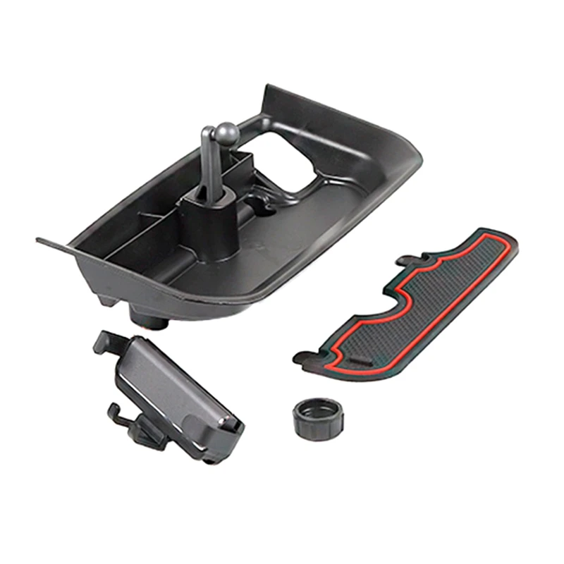 

AU04 -Car Dashboard GPS Stand Bracket Phone Holder Storage Box Accessories for Dodge RAM 1500 2018 2019 2020 2021