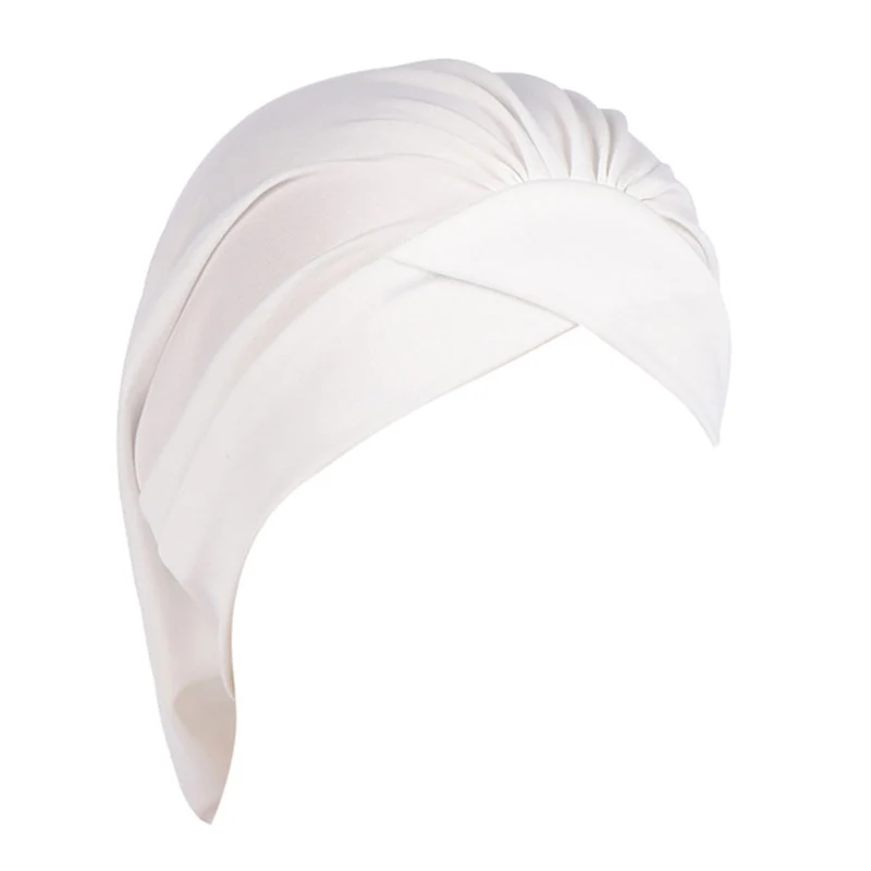Желтый градиент Bohemian Hijab Caps Muslim Women Solid Color Scarf Sun Protection Cap Muslim Multifunctional Turban Ramadan High Quality - Цвет: Желтый градиент