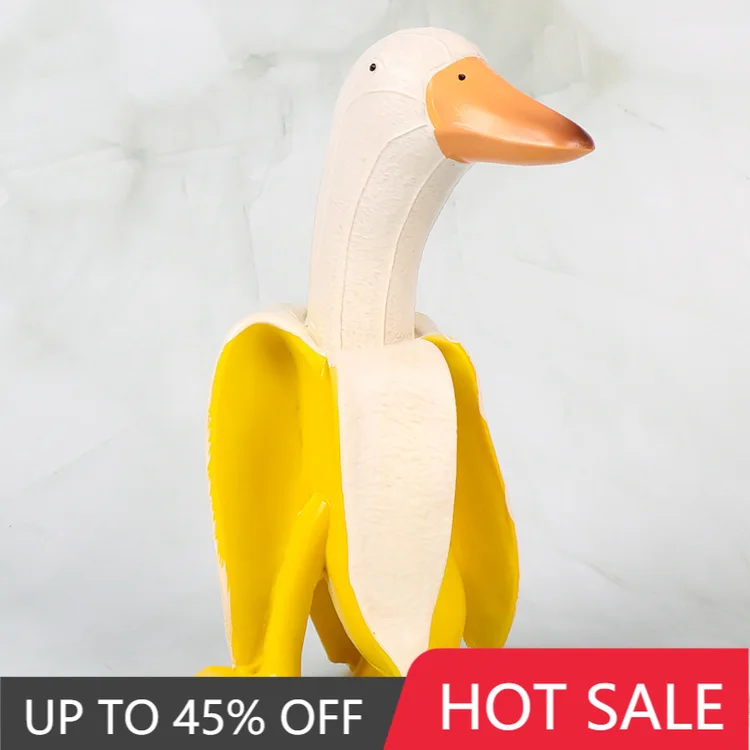 

Creative Banana Duck Art Statue Fruit Animal Decoration Gardening Garden Courtyard Outdoor Decoration