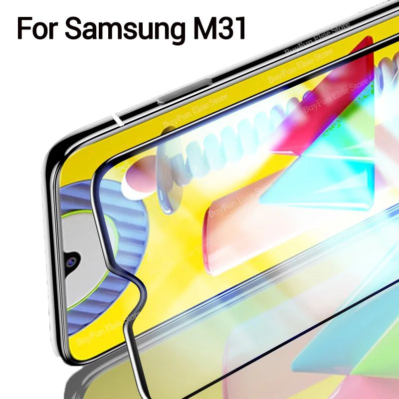 Для Samsung Galaxy m31 полное покрытие защитное стекло для samsung m30s m30 s m 30 9h Закаленное