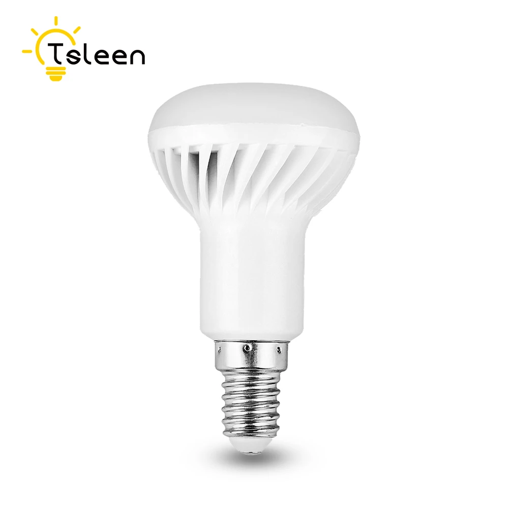 TSLEEN 10 шт. E14 E27 Светодиодный лампа R50 R63 R80 светодиодный светильник 3 Вт 5 7 9 12