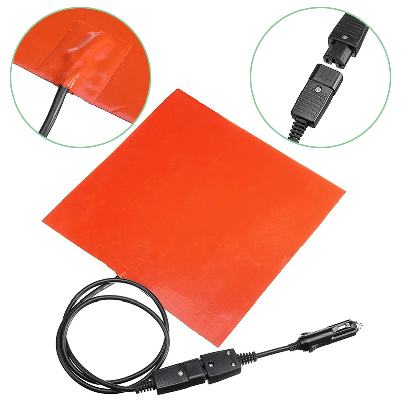 

Flexible Heating Pad Insulation cloth 12V 150W Device Tool Silicone Heater