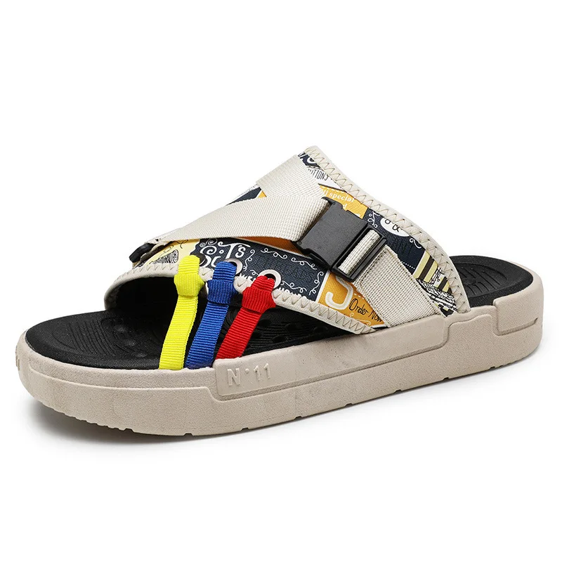 

2021 Summer Men Slippers Indoor Thick Bottom Antiskid Home Couples Casual Sandals Fashion Tide Beach Flip Flops Man Sandals