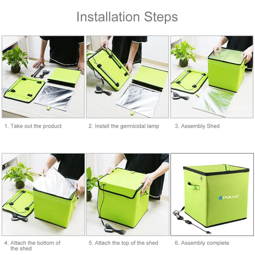 

PULUZ 30cm UV Light Germicidal Sterilizer Disinfection Tent Box