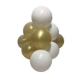 Шарики для бассейна &quotИзыск&quot 7 см 50 штук 2 цвета (золотой белый) | Игрушки и хобби