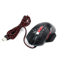 leshp usb wire gaming mouse 3200 dpi optical game mouse for pro gamer with 6 buttons 7 color led lights cycle breath