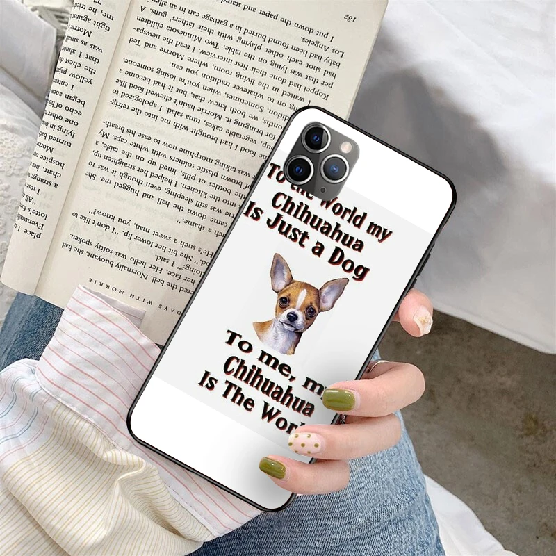 

I Love My Chihuahua Dog Pug Painted cover Style Design Cell Phone Case for iphone 12 11 Pro 8 7 6 6S Plus X 5 5S SE