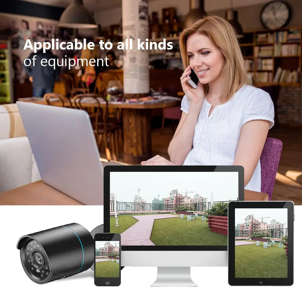 Камера видеонаблюдения 1 МП 2 Мп 5 IP66 водонепроницаемая с функцией ночного