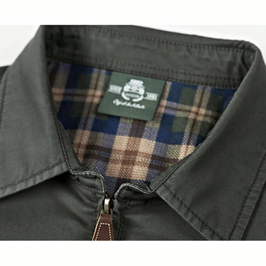 Бренд Демисезонный куртка Для мужчин военные хлопковая пальто мужской плюс