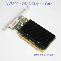 1pcs full height of quadro nvidia nvs300 512m ddr3 pcie graphics card video card with nvs300 dms59 dvi vga cable