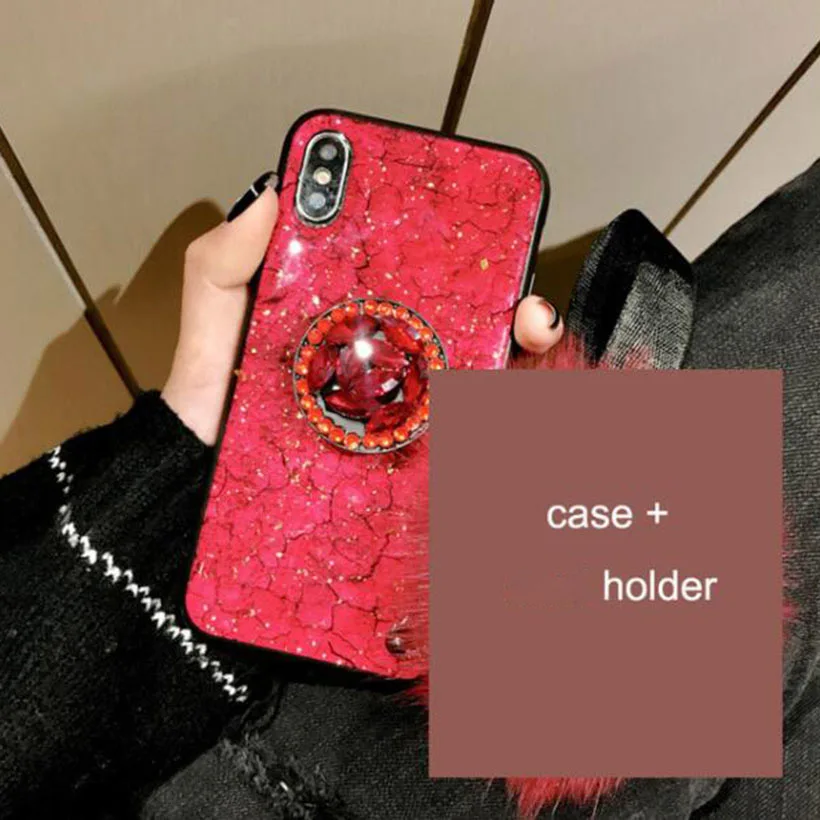 Red-Holder Чехол для Oppo F11 Pro F9 F7 F5 F3 F1 плюс Рино 2 Z2 Realme 5 A59 A57 A33 A3S A3 A5 A7 A7X A83 A1 A79 A77 A73 A33 A53 K1 крышка - Цвет: Red-Holder