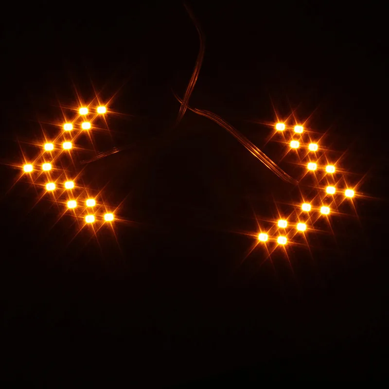 Светодиодный светящийся универсальный указатель поворота 12 в 14 SMD светодиодный