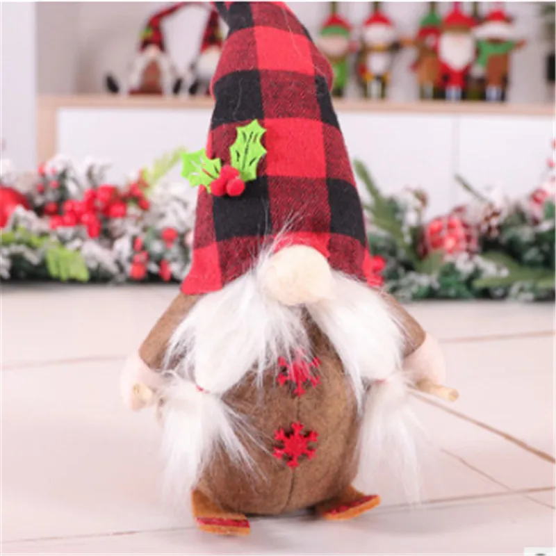 Милый эльф плюшевая кукла украшения для рождественской елки сноуборд Шведский