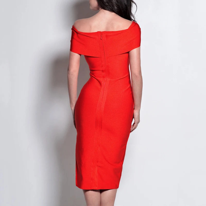 Женское платье с разрезом INDRESSME вечерние платья открытыми плечами 2018|bandage dress|dress